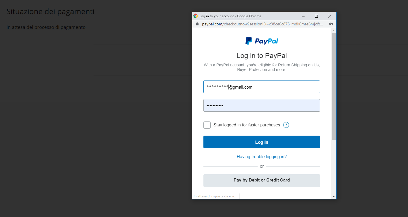 Pay with paypal integration